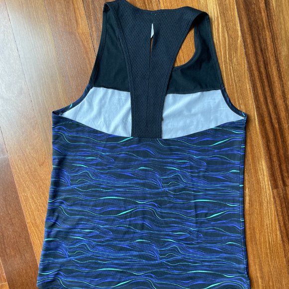 Under Armour YLG Black / Purple / Teal Tank Top - Picture 2 of 6